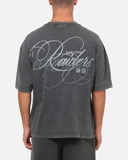 Mitchell & Ness Las Vegas Raiders Star Script Boxy T-Shirt Washed Black