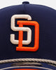 New Era San Diego Padres 'Spring Injection' 9FIFTY A-Frame Trucker Snapback Navy