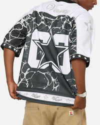 Vouseti V-Neck Football Jersey Black