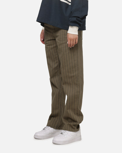 Carre Solace Jeans Green Pinstripe
