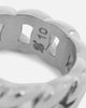 Saint Morta Cuban Ring White Gold