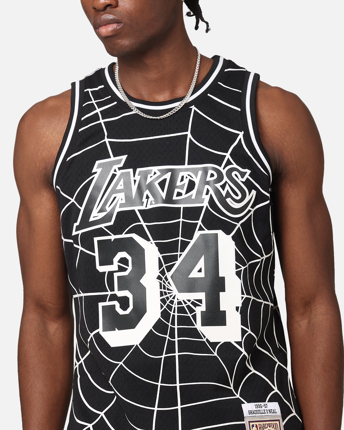 ウェア NBA Lakers Shaquille O'Neal jersey Mitchell & Ness Los Angeles Lakers Shaquille O'Neal 'Glow Web