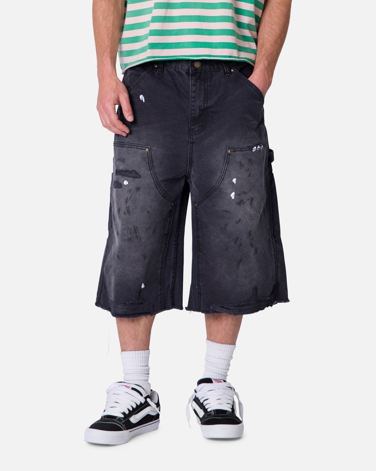 MNML Ultra Baggy Work Shorts Black | Culture Kings US