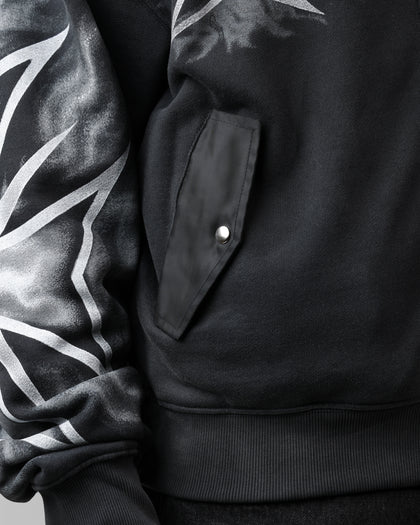 Alpha Industries x Loiter Full Zip Up Hoodie Black