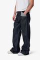MNML Mule Pocket Kick Flare Denim Indigo