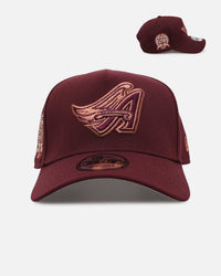 New Era Los Angeles Angels 'Penny' 9FORTY A-Frame Snapback Maroon