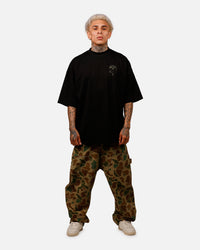 Saint Morta Baptista Mock Neck T-Shirt Black
