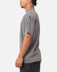 The Anti Order Anti XY Mock Neck T-Shirt Washed Charcoal