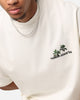 Saint Morta Paradise Mock Neck T-Shirt Off White