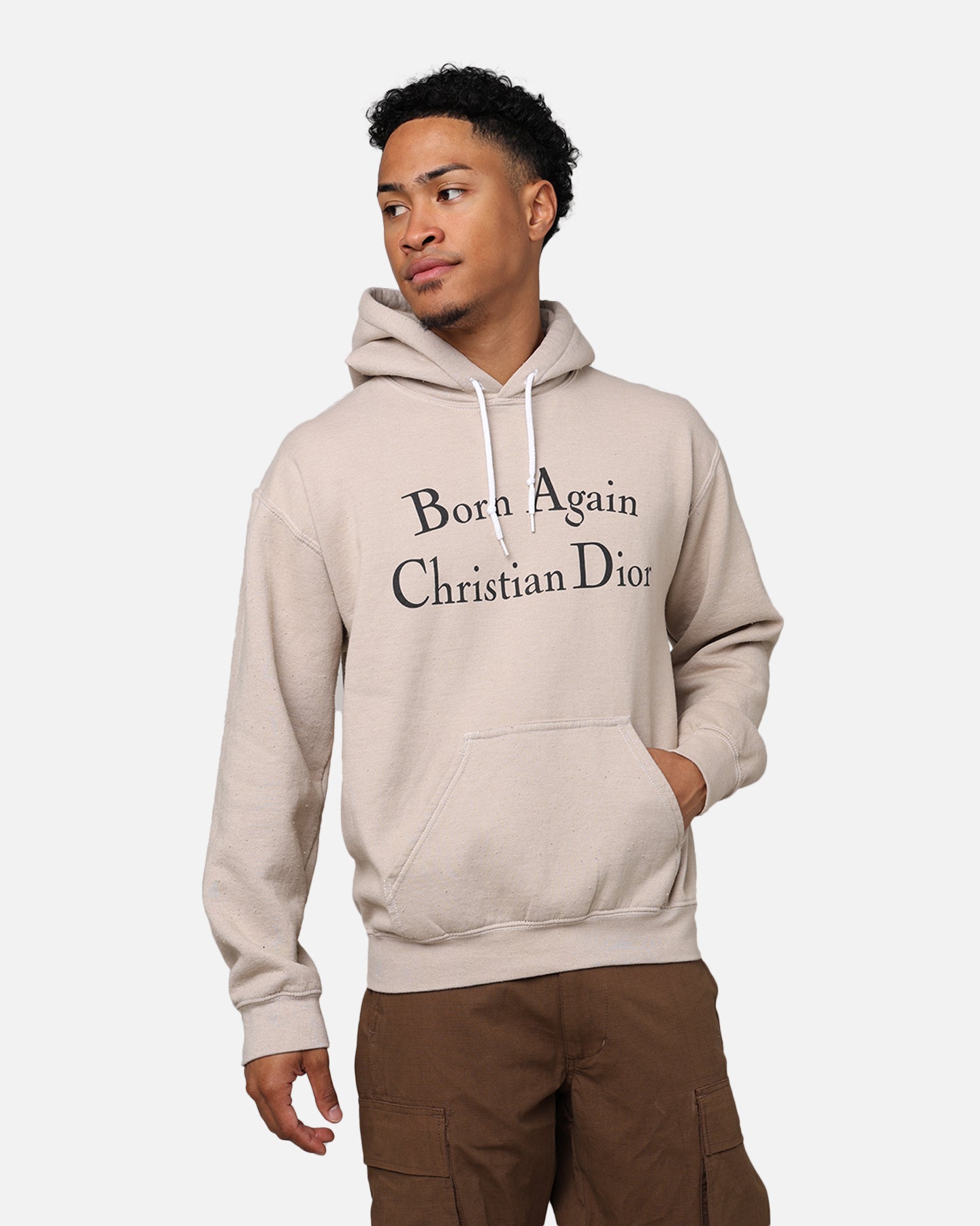 Secret Club Born Again Christian Dior Hoodie Sand | Culture Kings US