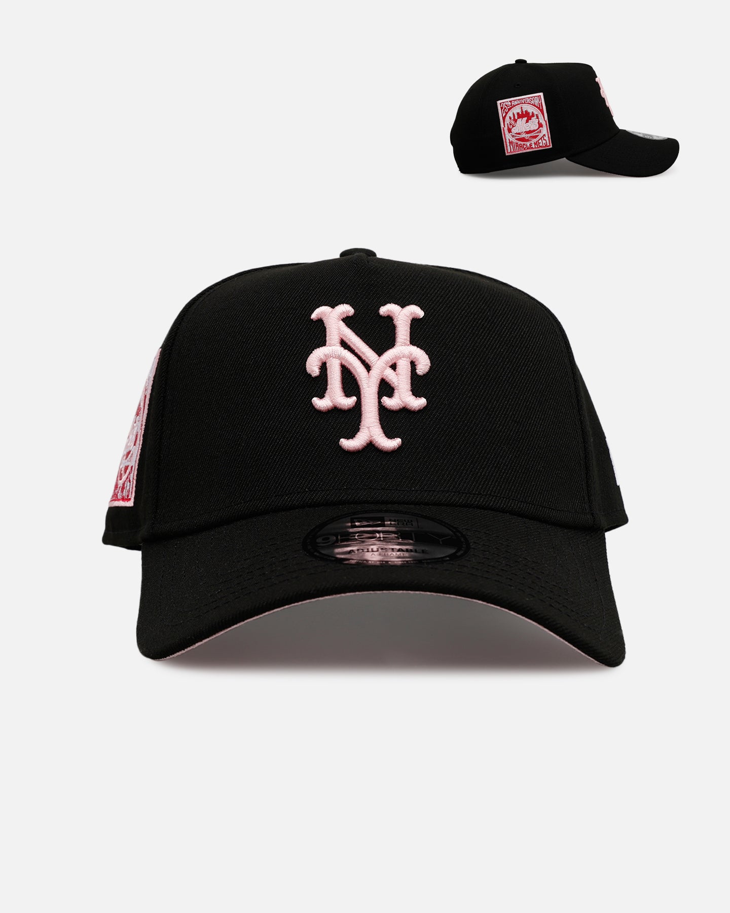 New Era New York Mets 'Black And Pink' 9FORTY A-Frame Snapback