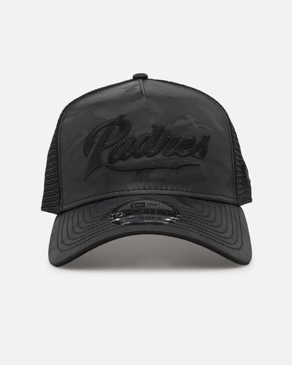 New Era San Diego Padres 'Camo' 9FORTY A-Frame Trucker Snapback Black