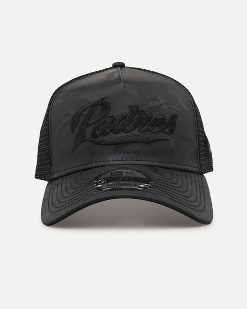 New Era San Diego Padres 'Camo' 9FORTY A-Frame Trucker Snapback Black