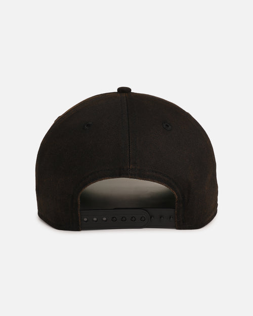 New Era Los Angeles Dodgers 'Washed Black Gothic Script' 9FORTY A-Frame Snapback Black
