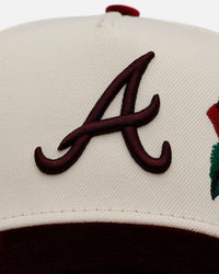 New Era Atlanta Braves 'Velvet Roses' 9FORTY A-Frame Snapback Chrome