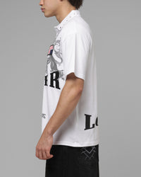 Loiter United Polo T-Shirt Off White