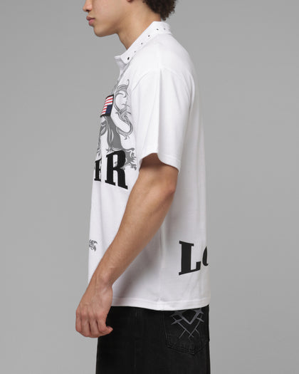 Loiter United Polo T-Shirt Off White