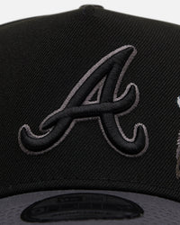 New Era Atlanta Braves 'Stealth Roses' 9FORTY A-Frame Snapback Black