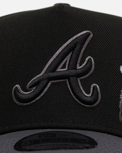 New Era Atlanta Braves 'Stealth Roses' 9FORTY A-Frame Snapback Black