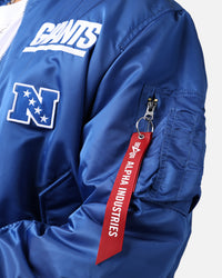 New Era X Alpha Series X NFL New York Giants MA-1 Bomber Jacket Royal/Red