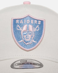 New Era Las Vegas Raiders 'Pastel' 9FORTY A-Frame Snapback Chrome White