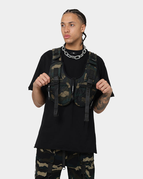 DXXMLIFE L-3 A Chain$aw Utility Vest Woodland Camo