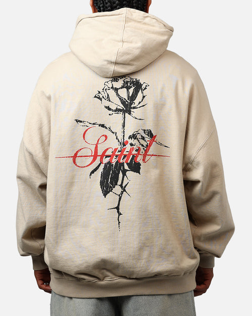 Saint Morta St Valentines Boxy Hoodie Stone