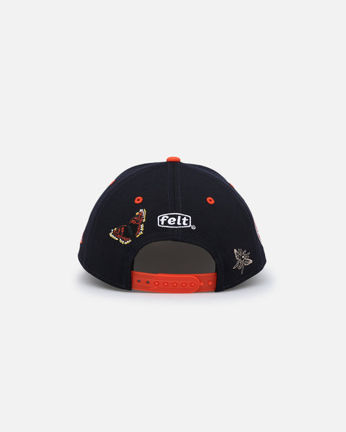 New Era X Felt Houston Astros 9FIFTY Snapback Navy