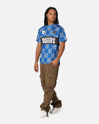 Majestic Athletic Los Angeles Dodgers Team Line Checkered Jersey White/Royal