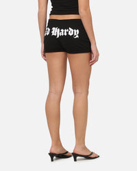 Ed Hardy Women's Crossed Mini Shorts Black