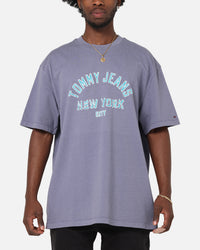 Tommy Jeans Relax Overdyed Varsity T-Shirt Washed Blue