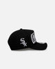 New Era Chicago White Sox 'Oversized Gothic Script Crown' 9FORTY A-Frame Snapback Black/White