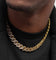 NXS 18" 14mm Iced Interlink Chain Iced Gold