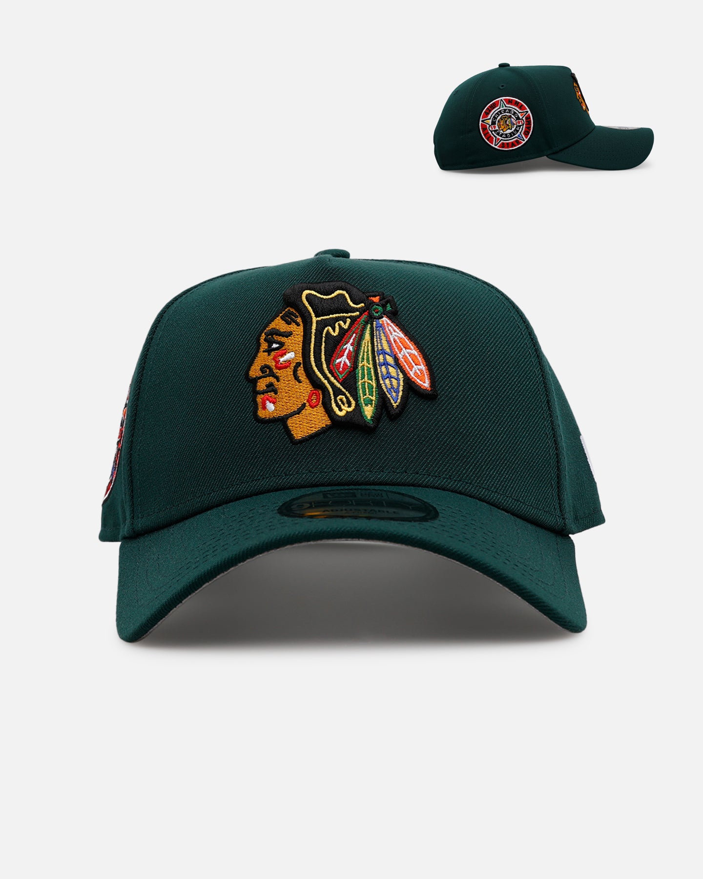 New Era Chicago Blackhawks 'Evergreen' 9FORTY A-Frame Snapback