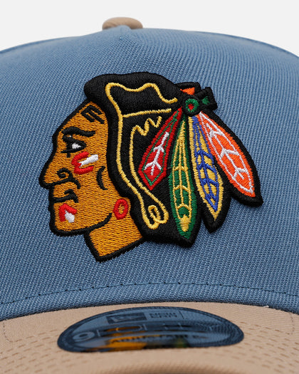 New Era Chicago Blackhawks 'Easy Breezy' 9FORTY A-Frame Snapback Blue/Tan