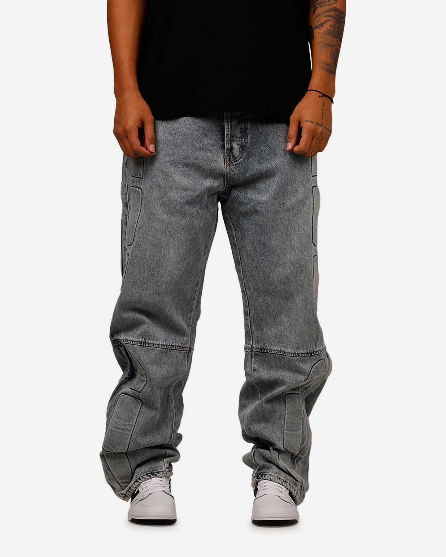 MNML Ultra Baggy Padded Denim Pants Blue | Culture Kings US