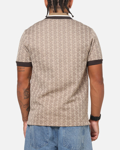 Lacoste Monogram Classic Fit Polo T-Shirt Crossiant/Cookie