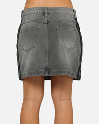 Adidas Women's Denim Mini Skirt Washed Grey