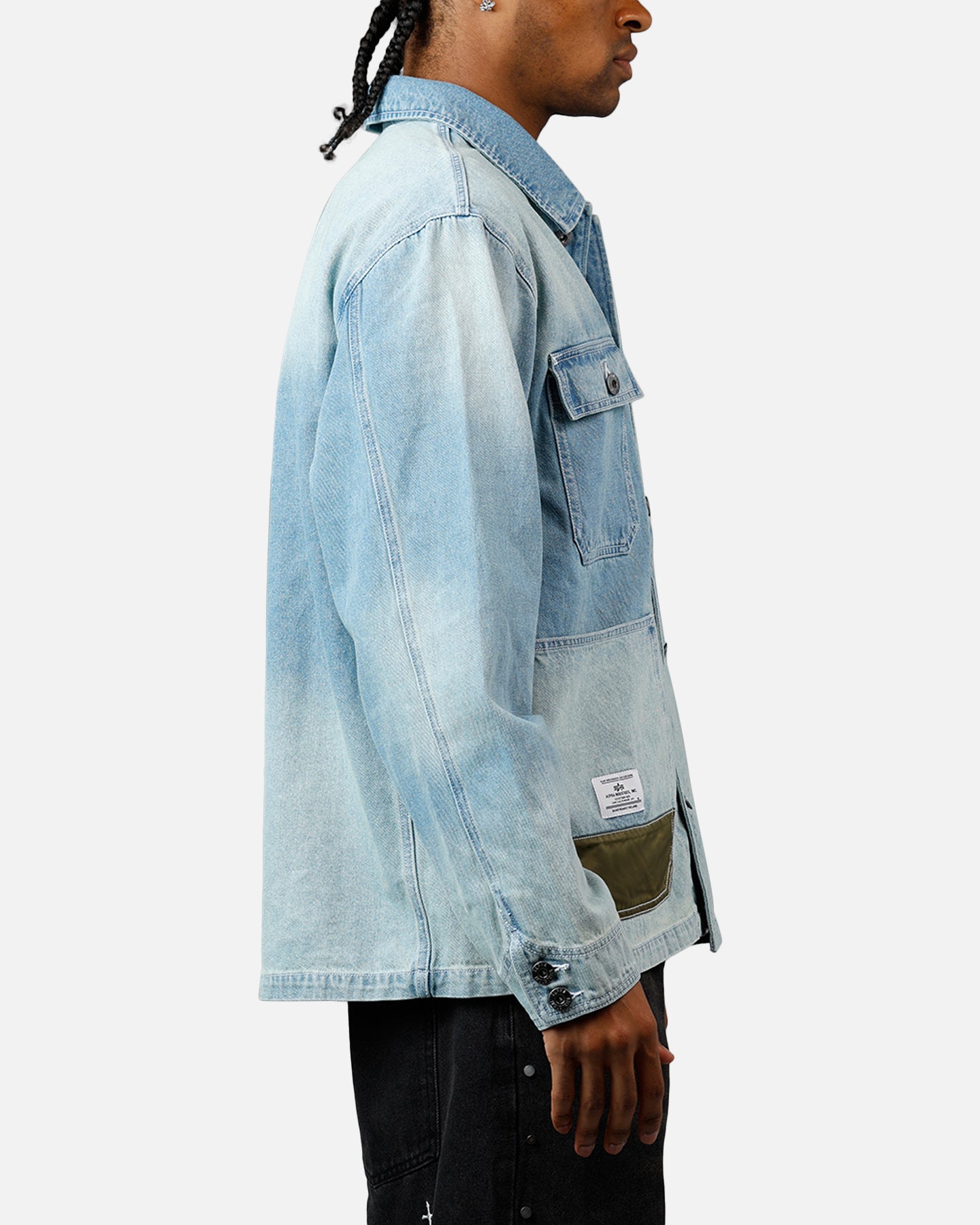 Alpha Industries Denim Relaxed Chore Coat Denim Blue | Culture