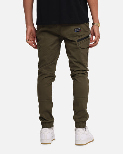 Carre Evolution Cargo Joggers Olive Green