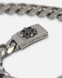 Guess Mainline 10mm 4G Rebel Curb Chain Bracelet Silver