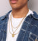 NXS Compass Necklace Set Gold