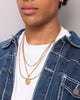 NXS Compass Necklace Set Gold