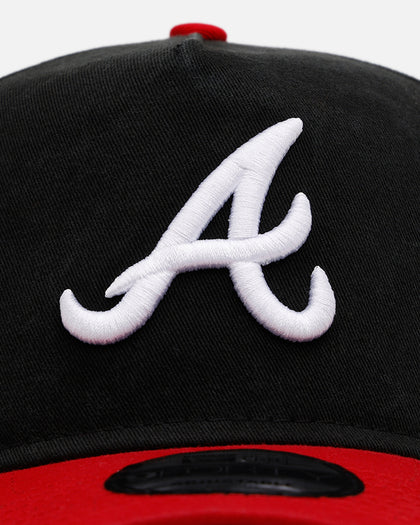 New Era Atlanta Braves 'Pigment Dye Two Tone' 9FORTY A-Frame Snapback Black/Official Team Color