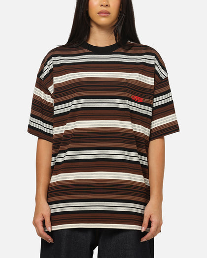 Carre Striped Pocket T-Shirt Brown Stripe