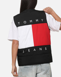 Tommy Jeans Heritage Flag Quilted Vest Black