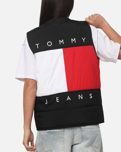Tommy Jeans Heritage Flag Quilted Vest Black
