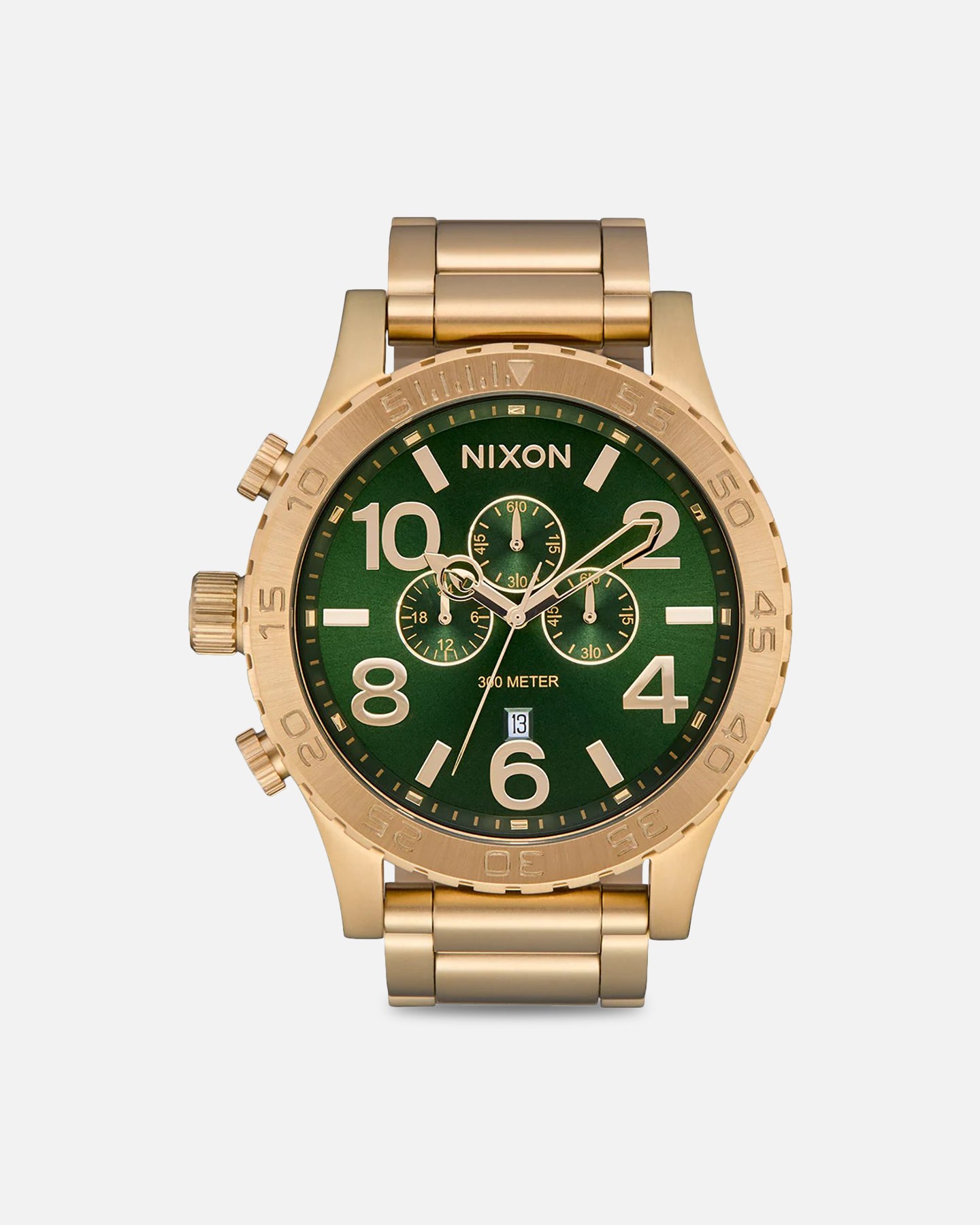 Nixon 51-30 Chrono Gold/Green | Culture Kings US