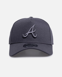 New Era Atlanta Braves "Graphite Tonal" 9FORTY A-Frame Snapback Graphite