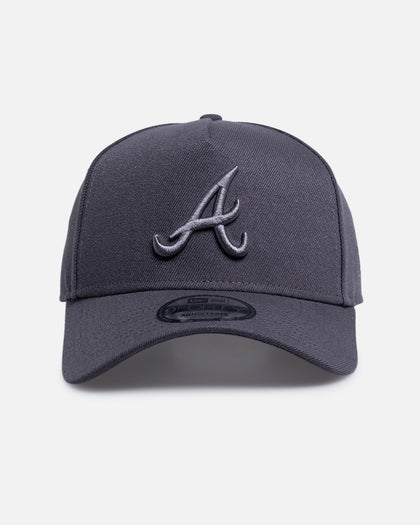 New Era Atlanta Braves "Graphite Tonal" 9FORTY A-Frame Snapback Graphite